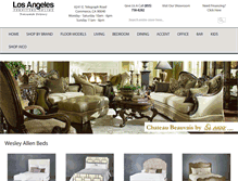 Tablet Screenshot of losangelesfurnitureonline.com